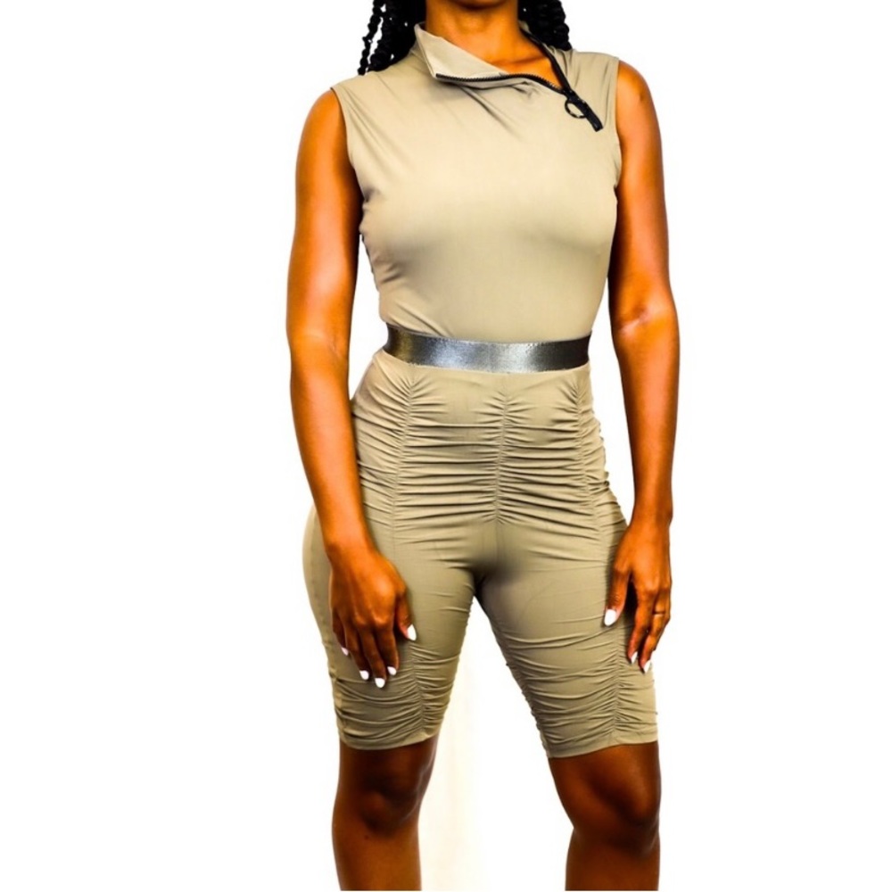 Black or Olive Green Bodysuit Set